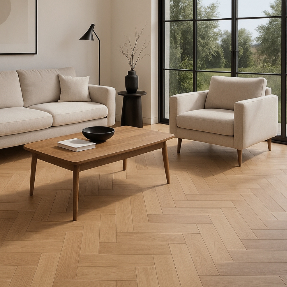 Roble Espiga Natural Uv 14x90x600mm - Imagen 3